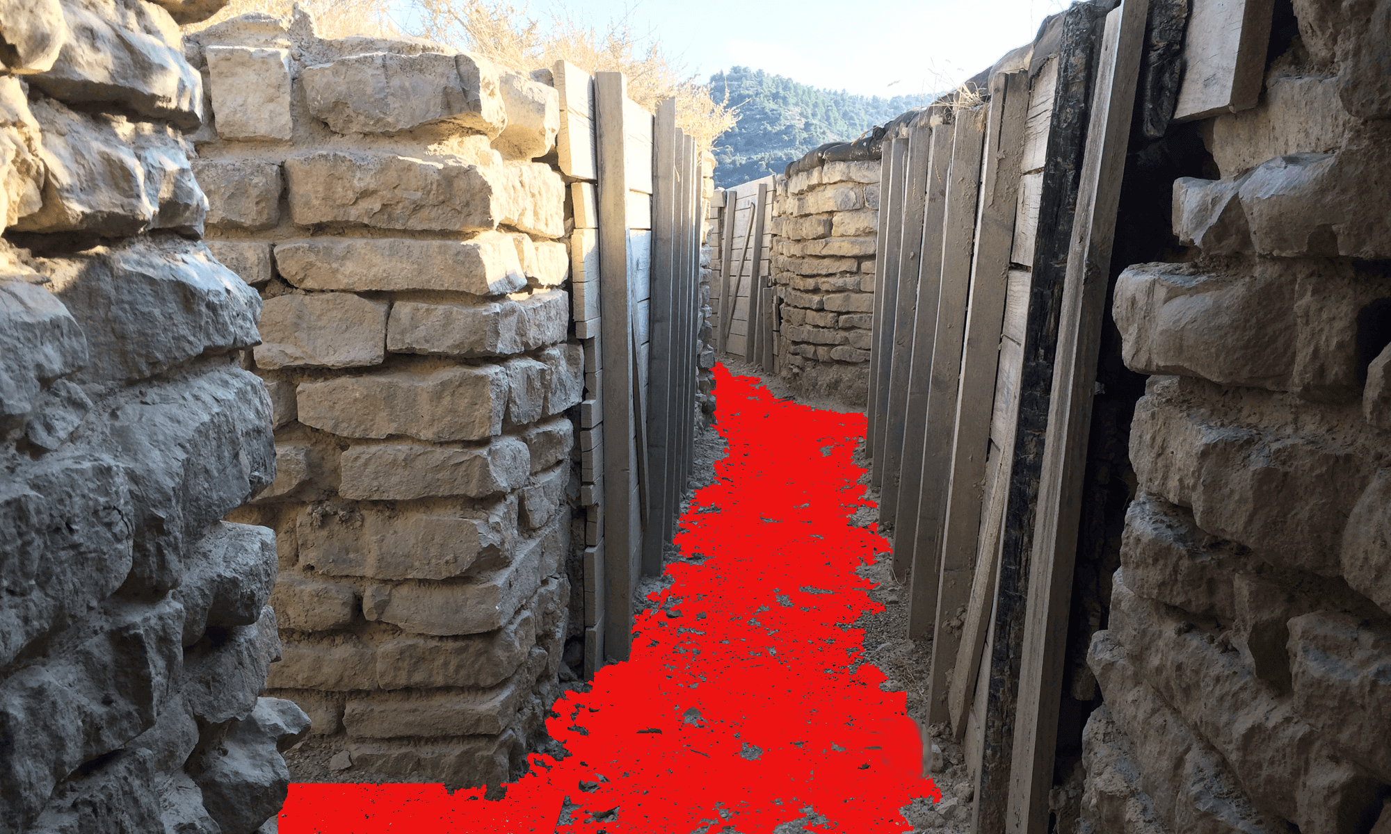 George Orwell Trenches in the Monegros, Spain | Burningmax Land Art Installation