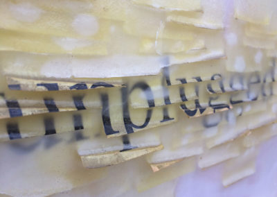 Post-it Art | Unplugged (detail) - 1997 || Printed post-it notes in wax