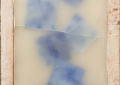 Post-it Art | Untitled fading in blue - 1998 || Acrylics on post-it notes in wax