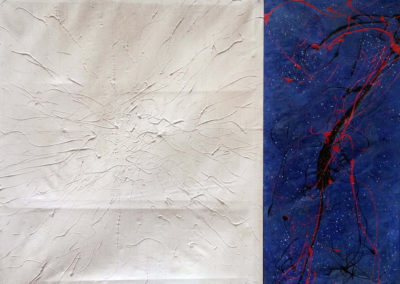 Early Works | Untitled in white and blue - 1992