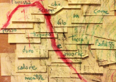 Post-it Art | L'anima che scappa (detail) - 1998