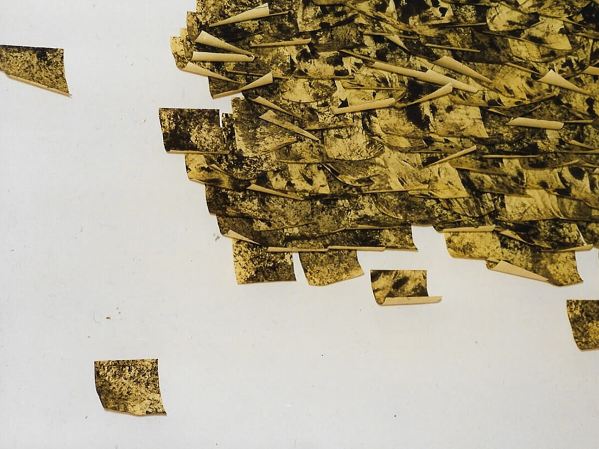 Post-it Art | Untitled with urban smog / Villa Mazzanti installation (detail) - 1996